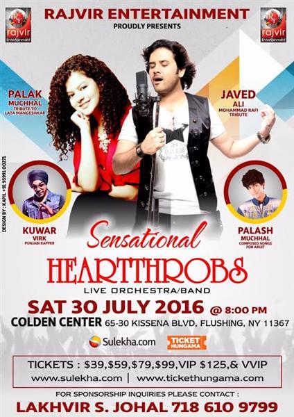 Palak Muchhal and Javed Ali: Sensational Heartthrobs Concert in New York